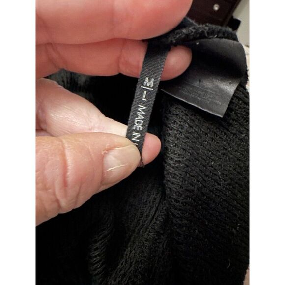 Reformation Sweater Black Long Sleeve Knit Sz M/L - Picture 8 of 9